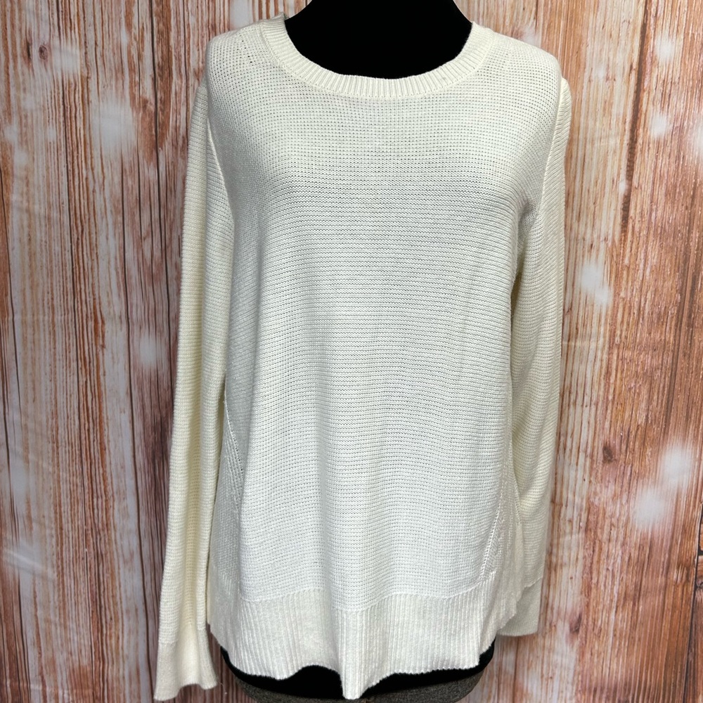 Banana‎ Republic Zip Back Crew Neck Sweater